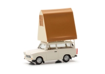 Herpa 024167-002 - H0 - Trabant 601 Universal Dachzelt - grauweiß